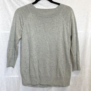 LOFT | 🔥 2 for $30 🔥 gray speckled boatneck sweater